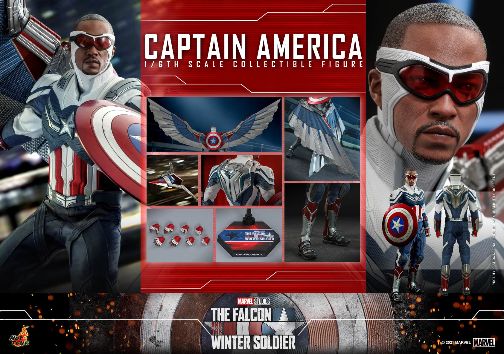 HOT TOYS TMS 40 THE FALCON AND THE WINTER SOLDIER – CAPTAIN AMERICA
