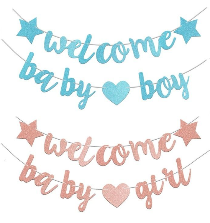 ป้ายแบนเนอร์ Welcome Baby