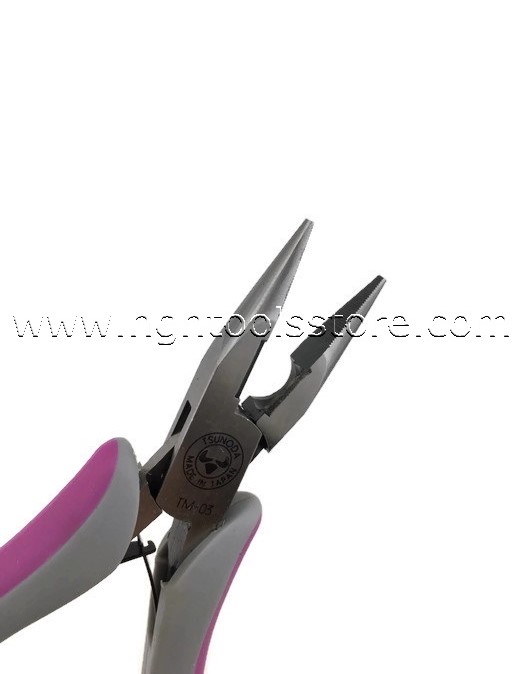 คีมปากแหลม เพาเวอร์ ขนาด 5-1/2" ยี่ห้อ TSUNODA ญี่ปุ่น
