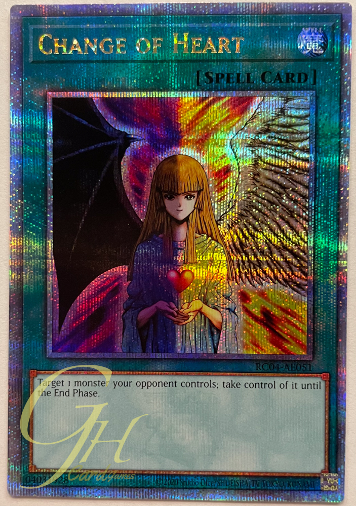 Yugioh [RC04-AE051] Change of Heart (Quarter Secret Rare)