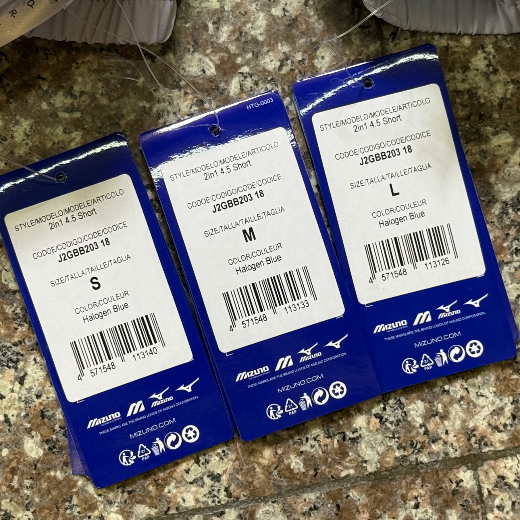 กางเกงวิ่ง Mizuno 2in1 4.5” Running Shorts Women ‘Halogen Blue’ (S,M,L)