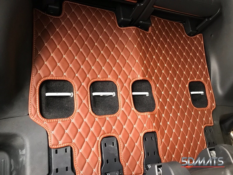 พรมปูพื้นรถยนต์ 6D หนาพิเศษ NEW PAJERO SPORT 2016-20 9ชิ้น เต็มคัน