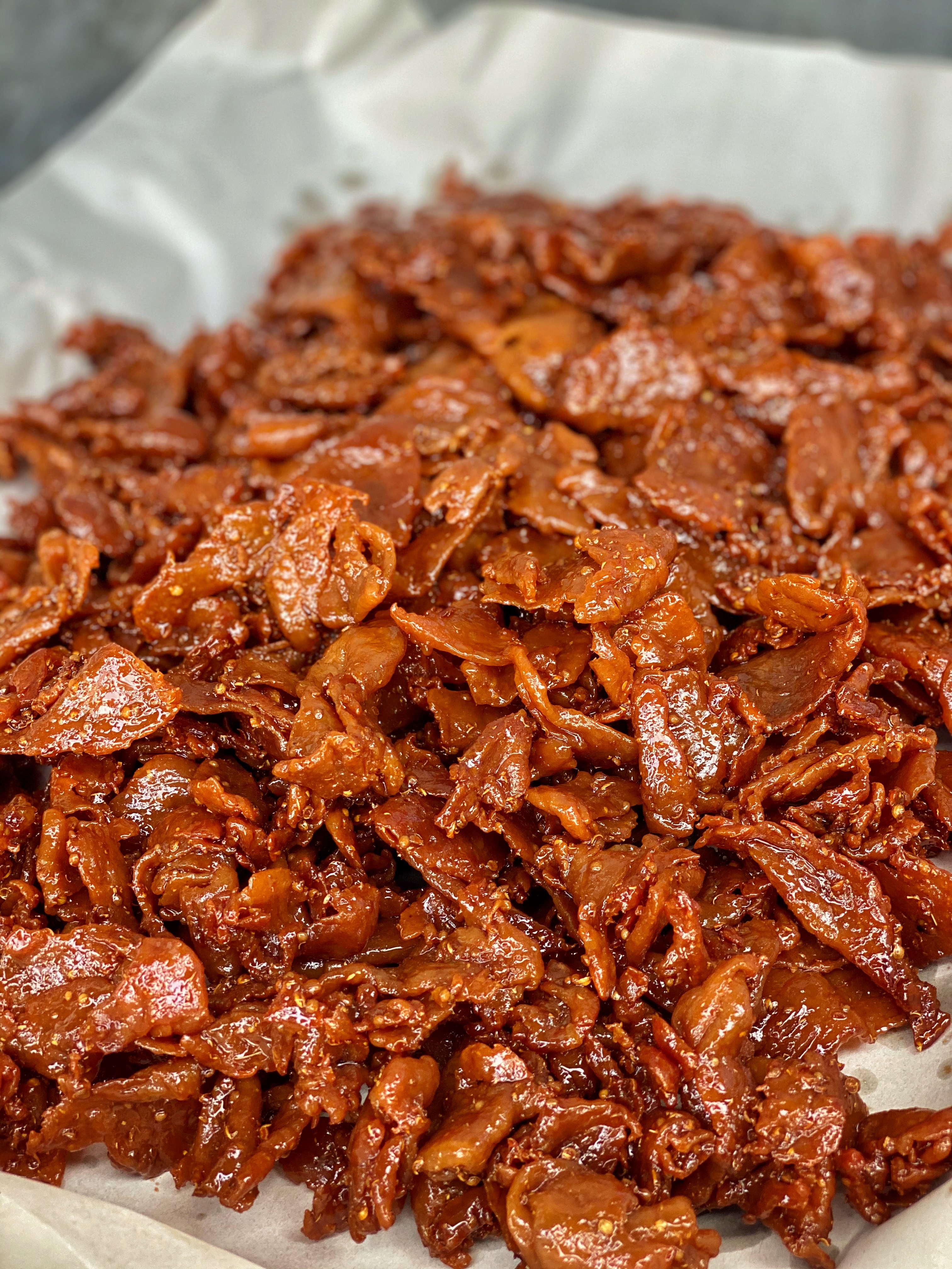 หมูแดดเดียว ใส่ลูกผักชี สูตรนิ่ม ไม่ติดมัน ทอดเสร็จพร้อมส่ง ราคาถูก