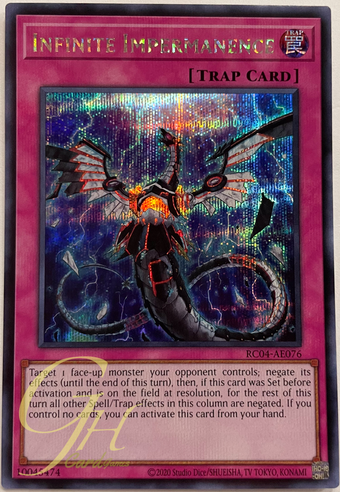 Yugioh [RC04-AE076] Infinite Impermanence (Secret Rare)