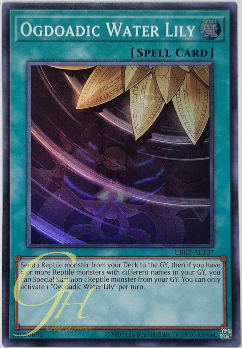 Yugioh [CR02-AE107] Ogdoadic Water Lily (Super Rare)