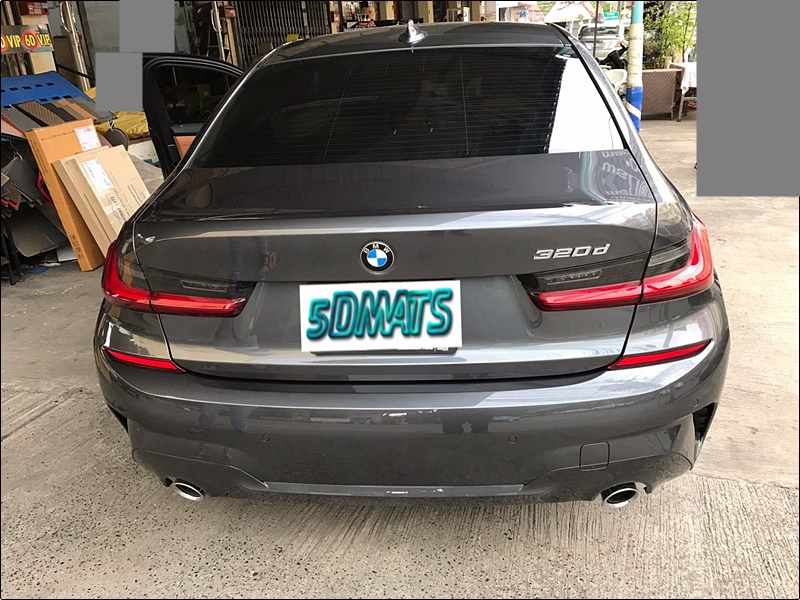 พรมปูพื้นรถยนต์ 6D BMW Series3 320d G20 (2019-26) พรม6D QJ VIP หนาพิเศษ สีดำ เต็มคัน