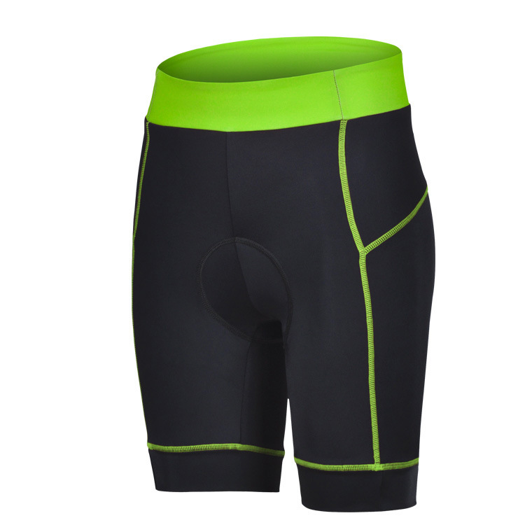 ชุดจักรยานผู้หญิงแขนสั้นขาสั้น CheJi 14 (10) สีดำเขียว