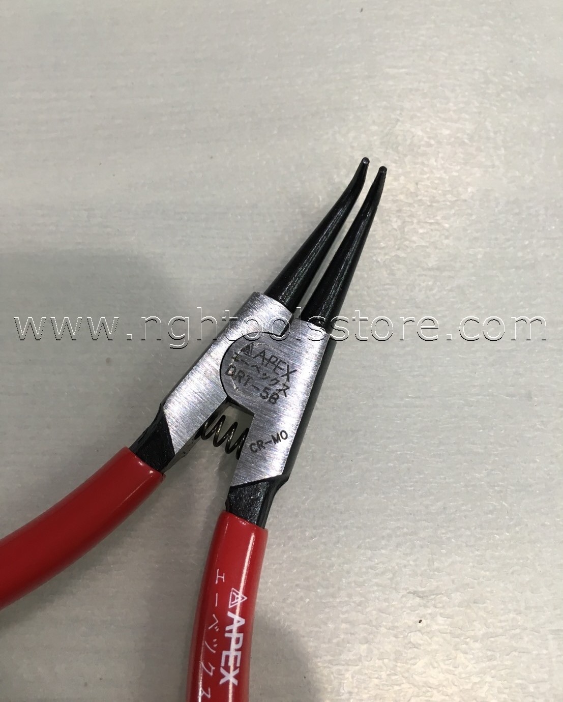 คีมถ่างแหวนปากงอ ขนาด 5" ยี่ห้อ APEX