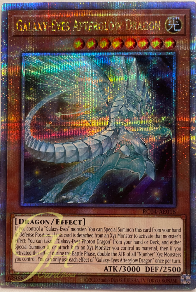 Yugioh [RC04-AE018] Galaxy-Eyes Afterglow Dragon (Quarter Secret Rare)