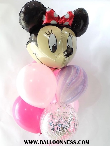 ช่อเซอร์ไพร์วันเกิดโทนมินนี่เมาส์ / Surprise Birthday Minni mouse tone