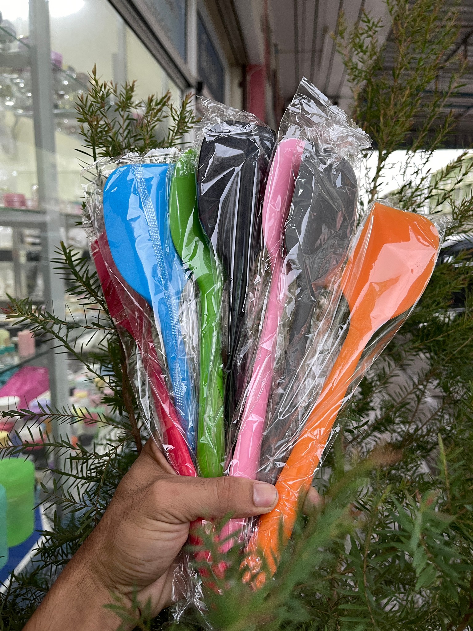 🌈ไม้พายซิลิโคนไร้รอยต่อ ชนิดทึบ ชุดไม้พายซิลิโคน พายยางซิลิโคน พายทำขนม