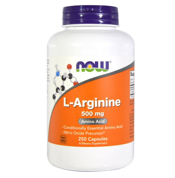 Now Foods, L-Arginine, 500 mg, 250 Capsules