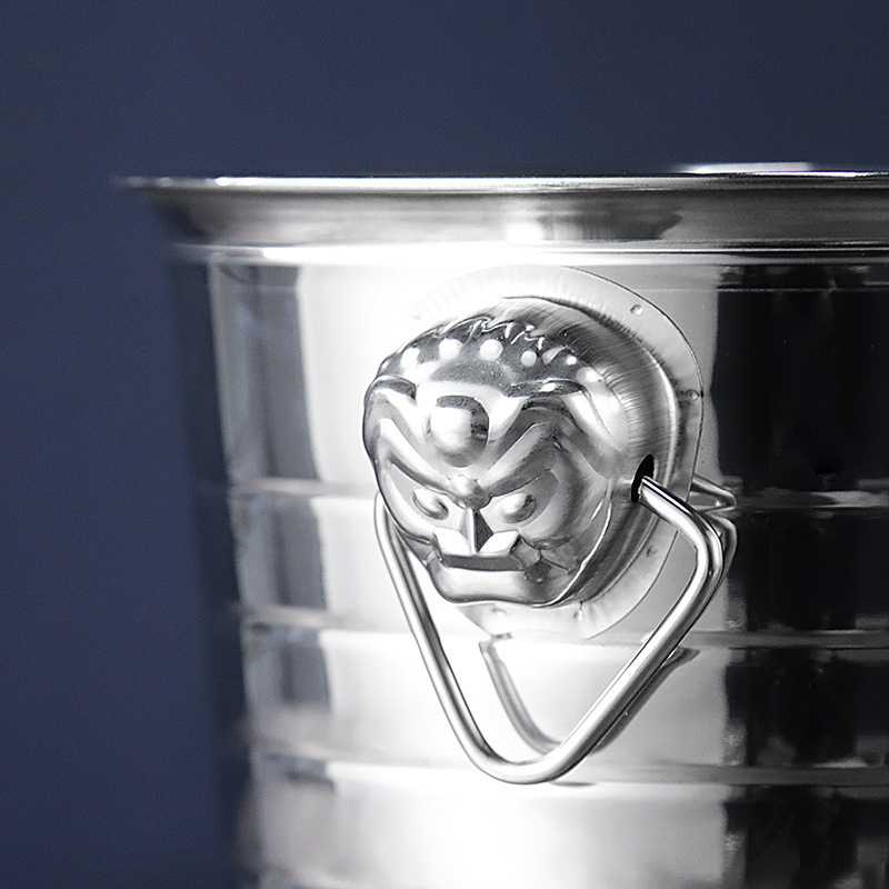 ถังน้ำแข็งสแตนเลสแบบหนา! เหมาะสำหรับร้านอาหาร บาร์ KTV หรือใช้ในบ้าน