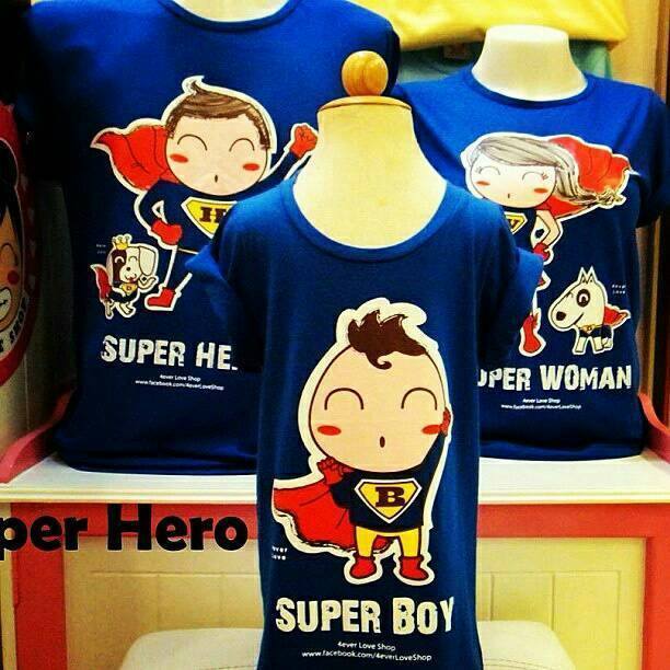 เสื้อครอบครัวลายฮีโร่