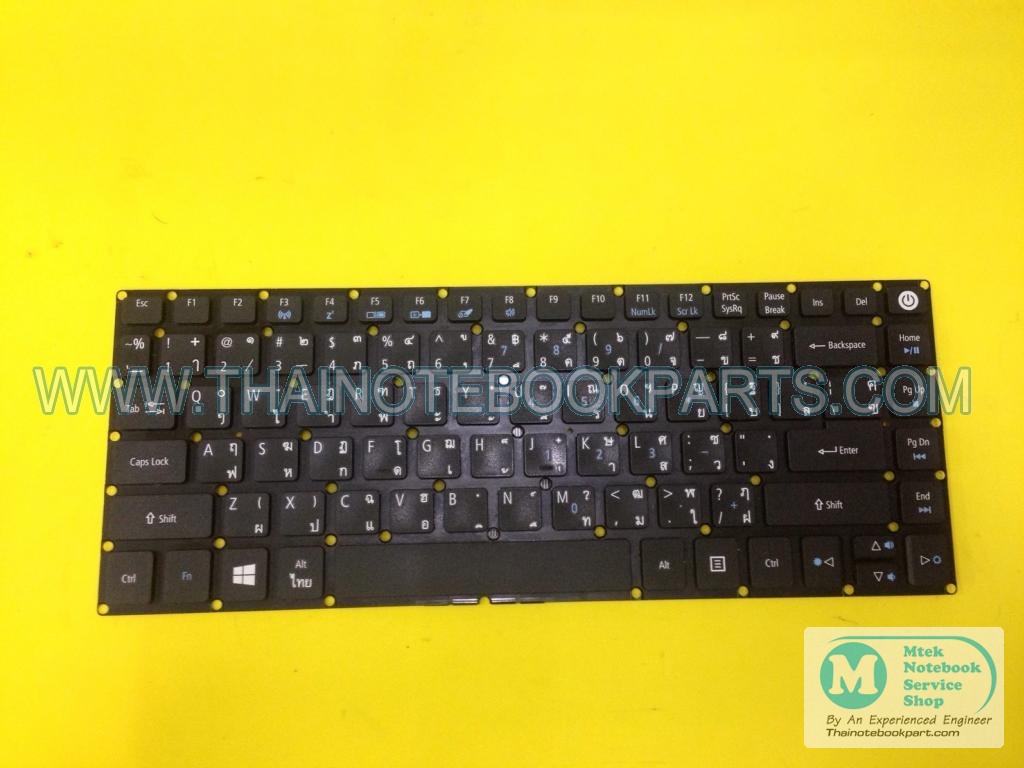 MT07126 คีย์บอร์ดโน๊ตบุ๊ค Acer Keyboard คีย์บอร์ด Aspire E5-422 E5-422G E5-432 E5-432G E5-452G E5-473 E5-473G E5-474 E5-474G E5-491G (สินค้ามือสอง, แป้นพิมพ์ THAI- ENG) 2