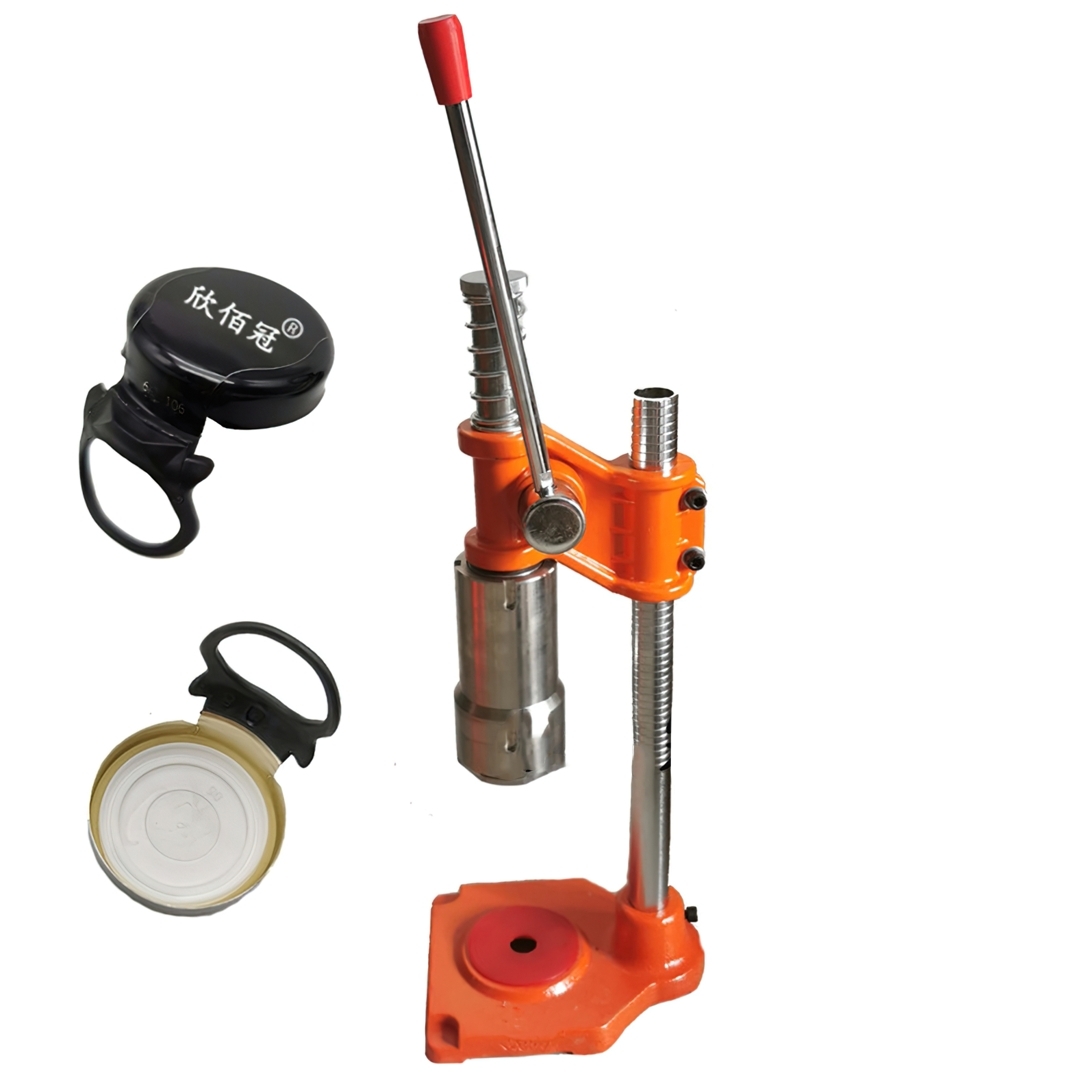 17546 เครื่องปิดฝาดึงด้วย เครื่องตอกฝาดึง ขวดน้ำดื่ม ขวดน้ำผลไม้