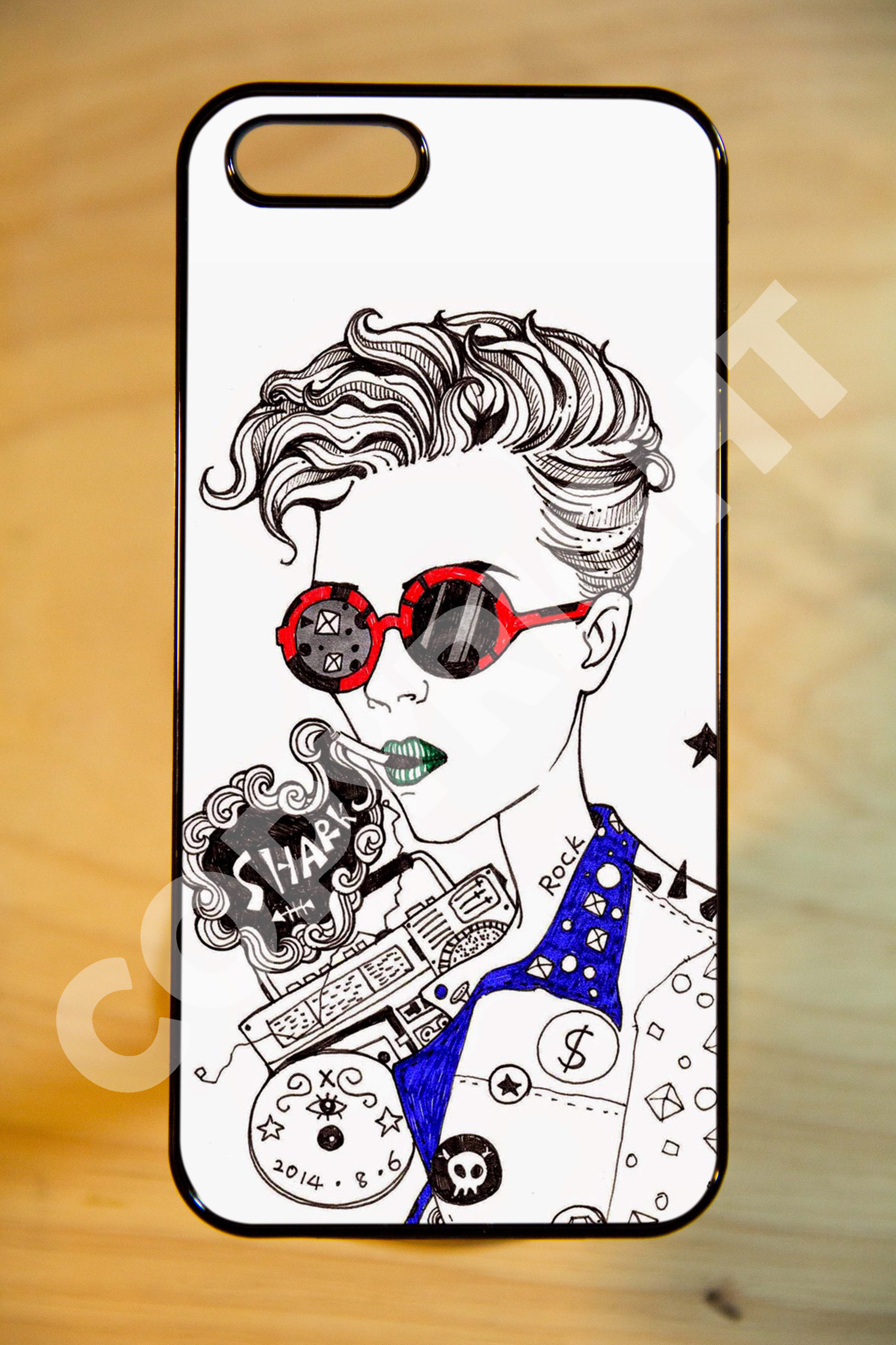 เคสสั่งทำ - ลายกาตูน ผู้หญิง อาร์ตๆ