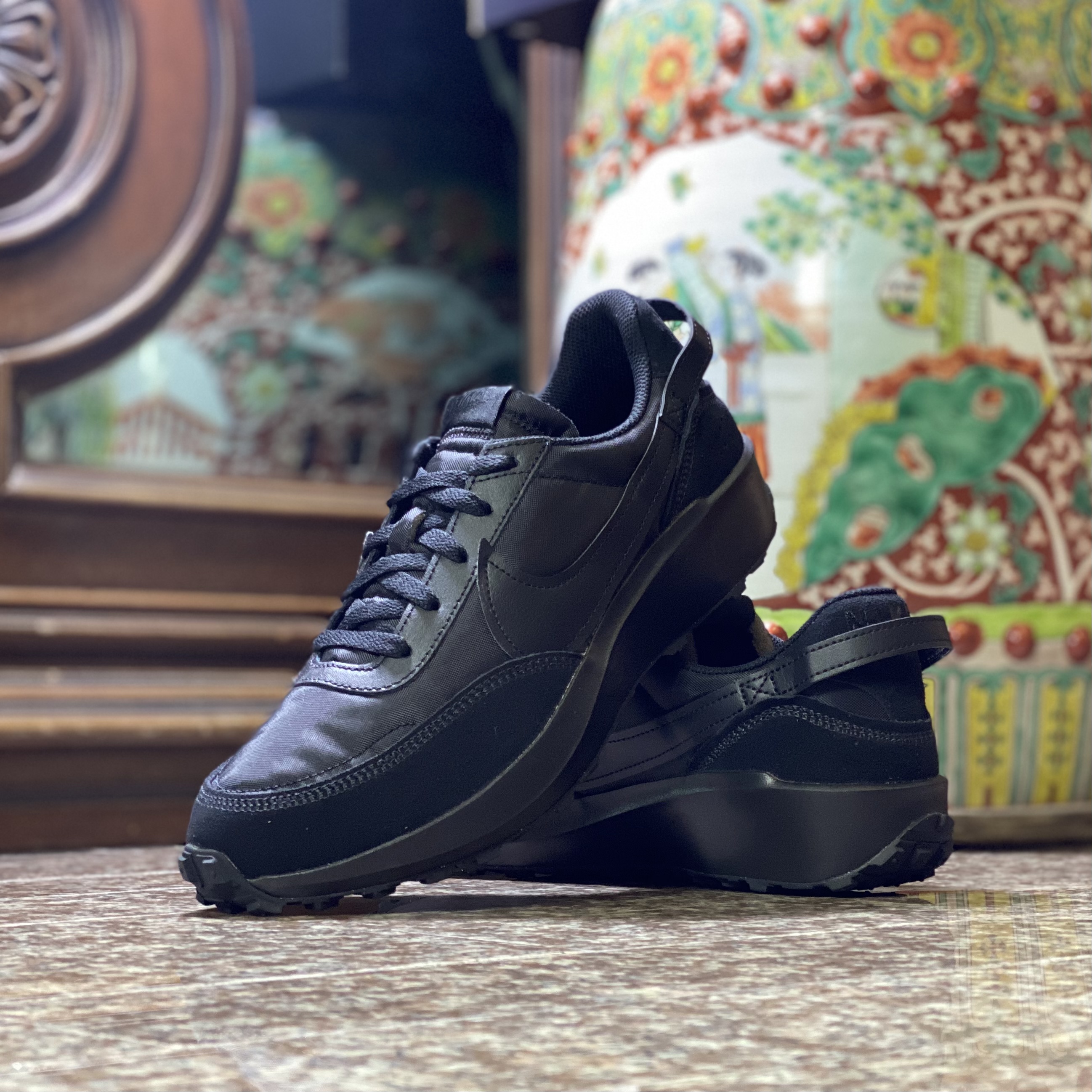 รองเท้า Nike Waffle Debut ‘TripleBlack’ (M8/9.5/10US)
