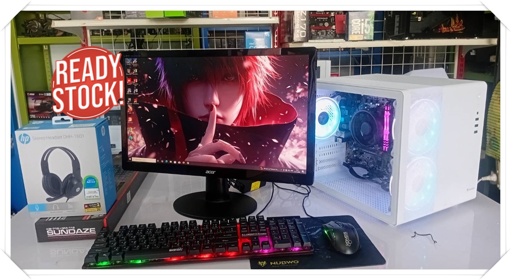 คอมพิวเตอร์ครบชุดพร้อมจอ RYZEN5 + RAM 16G +จอ LED 21.5