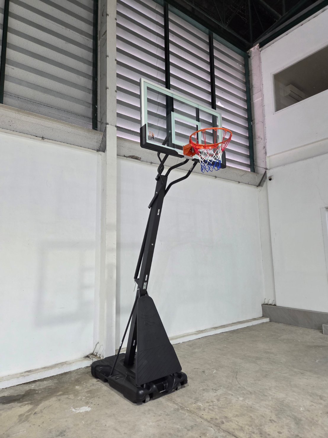 เสาบาสสตรีทบาส กระจกนิรภัย แบบปรับระดับได้