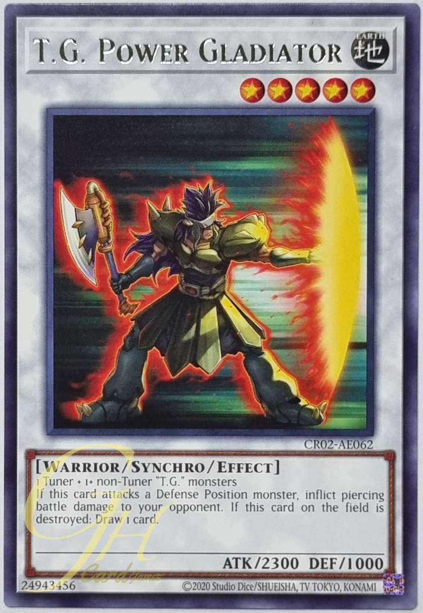 Yugioh [CR02-AE062] T.G. Power Gladiator (Rare)