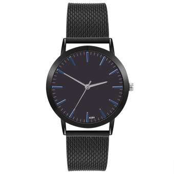 Carolaneshop Women Fashion Luxury Leisure Auger Silicone Strap Stainless Steel Quartz Watch