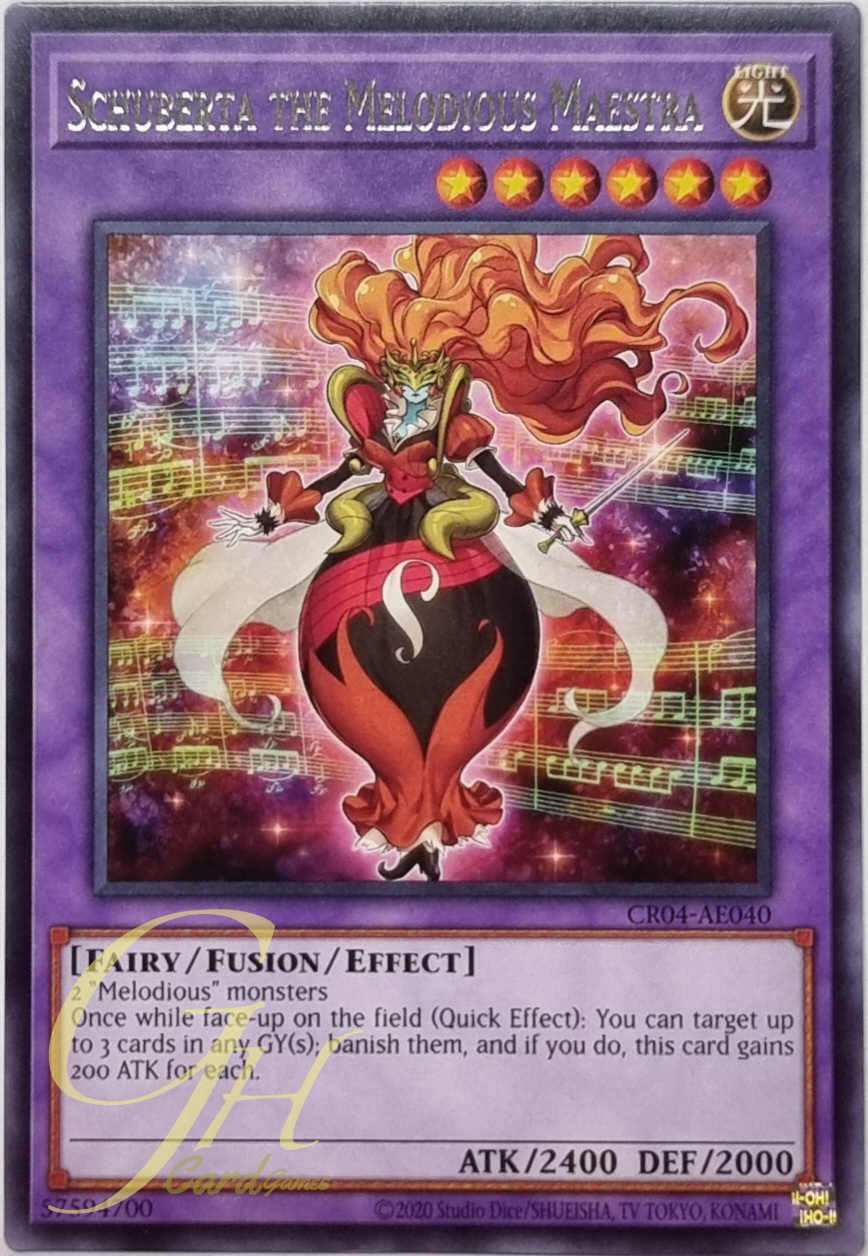 Yugioh [CR04-AE040] Schuberta the Melodious Maestra (Rare)
