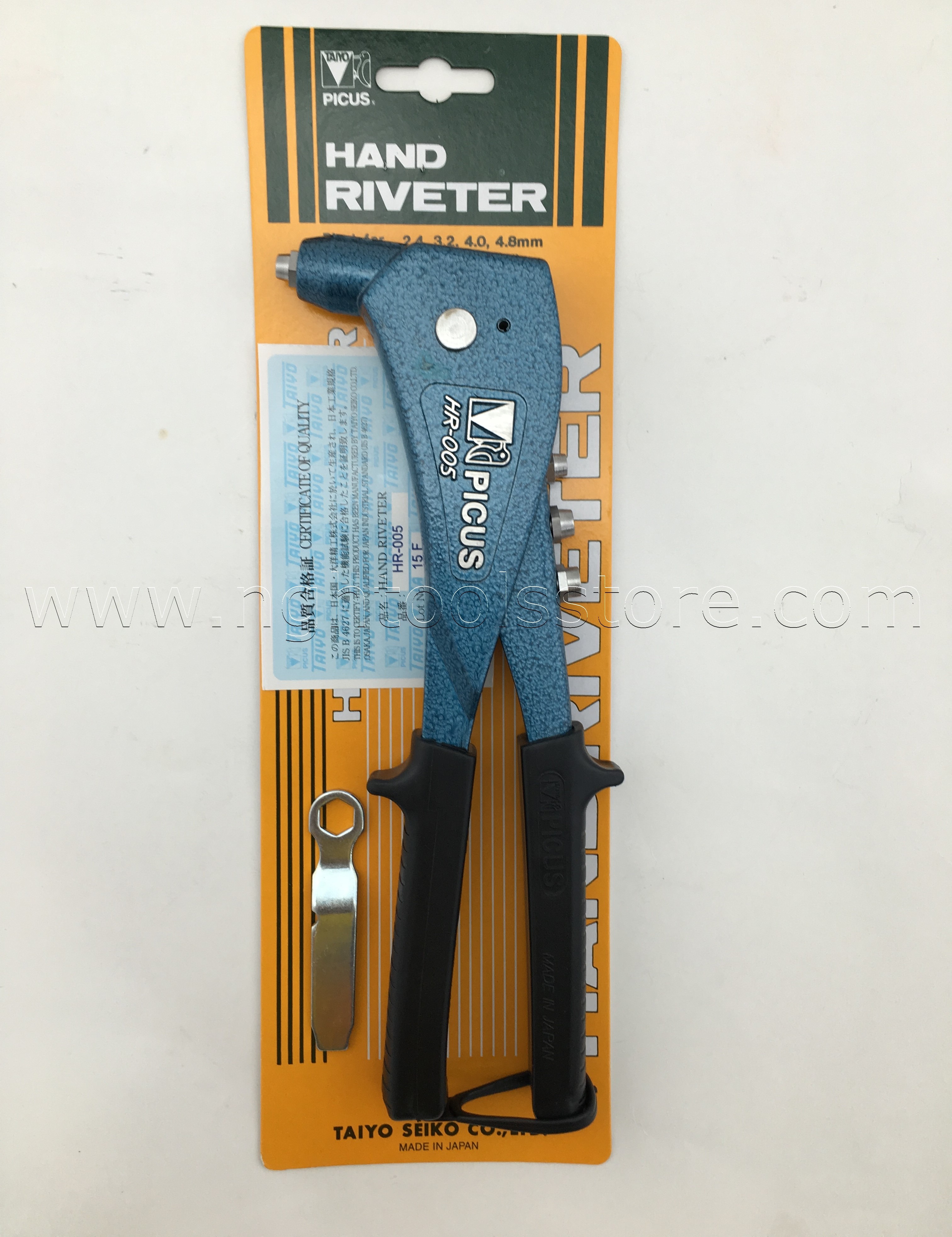 คีมย้ำรีเวท HR-005 ยี่ห้อ TAIYO PICUS (สินค้าสอบถาม)