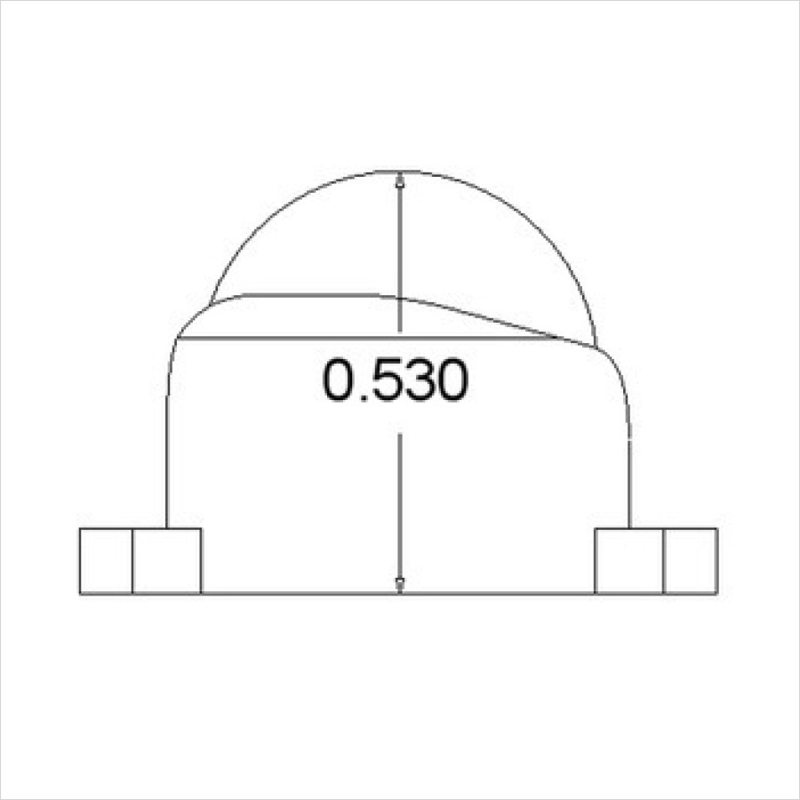 ล้อลูกบอลพลาสติก ขนาด 1/2″