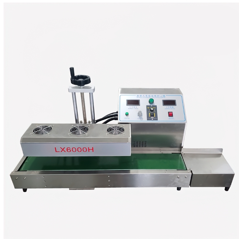 เครื่องซีลอัตโนมัติสำหรับผู้ประกอบการ SME ใช้กับขวดที่มีฟิล์มอลูมิเนียมที่ปากขวดและฝา LX/DR