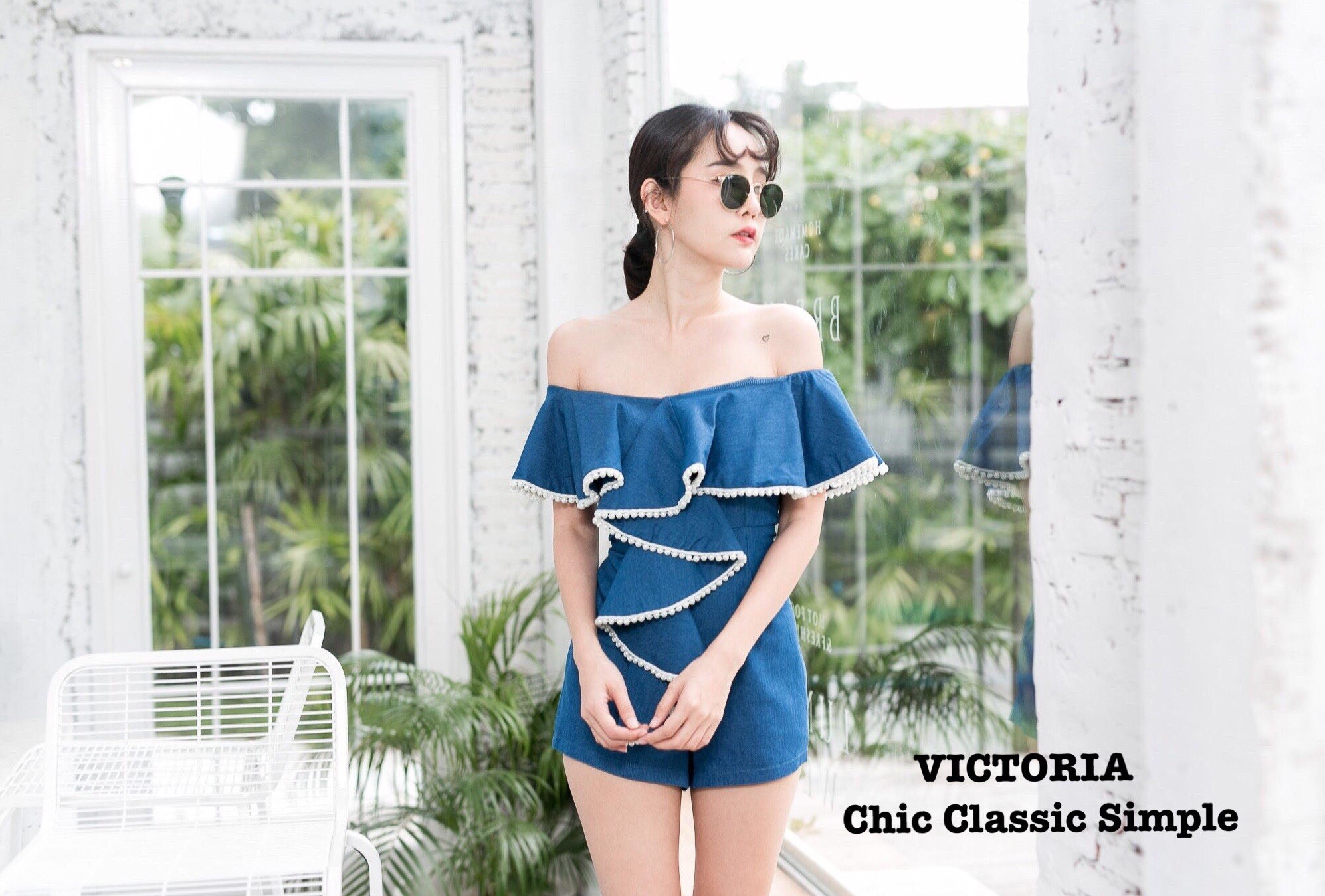 จั๊มสูทยีนส์ผ้ายืด