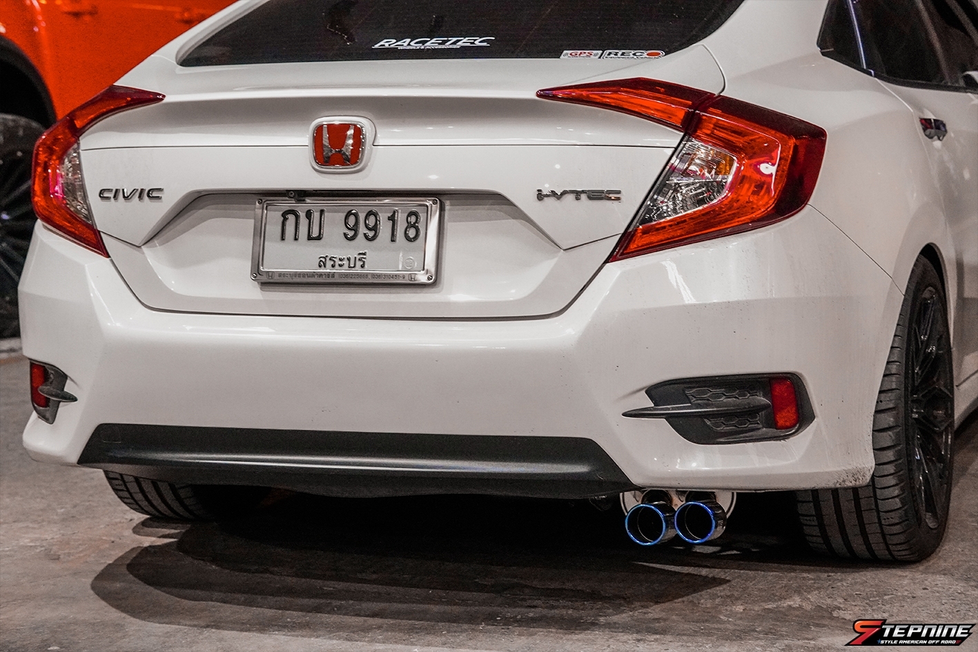 CIVIC FC ท่อ HKS JAPAN TWIN TITANIUM TAIL