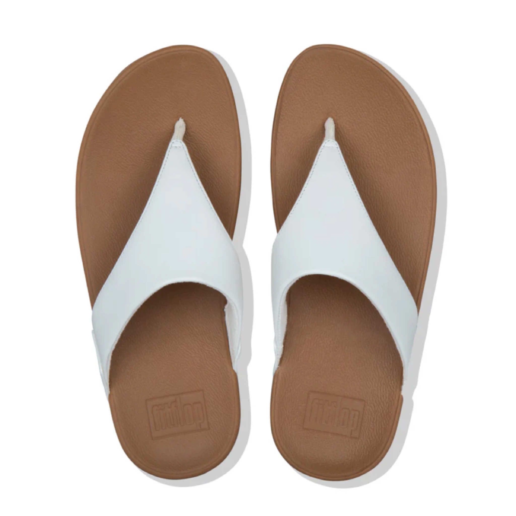 รองเท้า FitFlop Lulu Leather Toe-Post Women Sandals ‘WHITE’ (W7US)