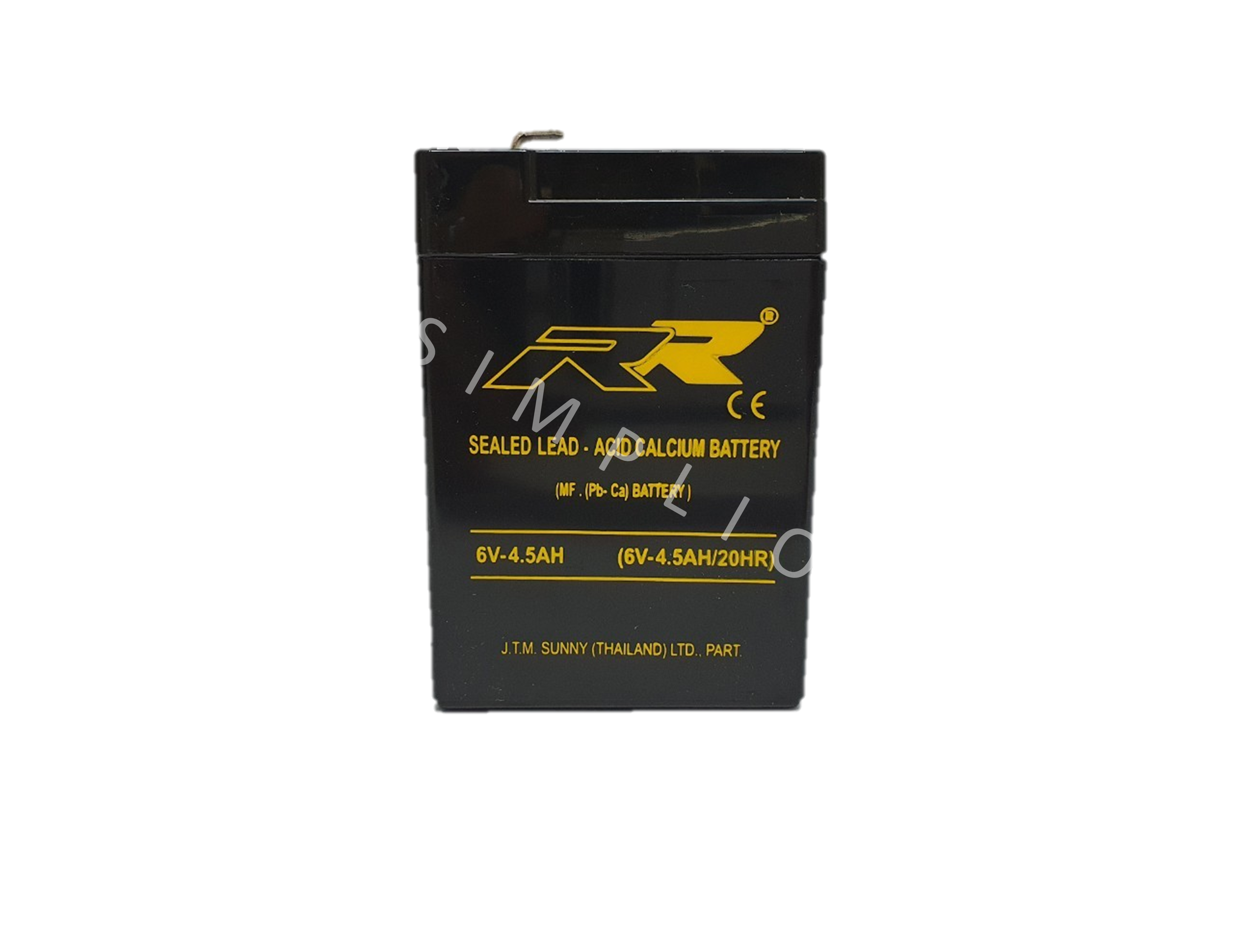 RR Battery 6V4.5 AH แบตเตอรี่ VRLA (แบตแห้ง)