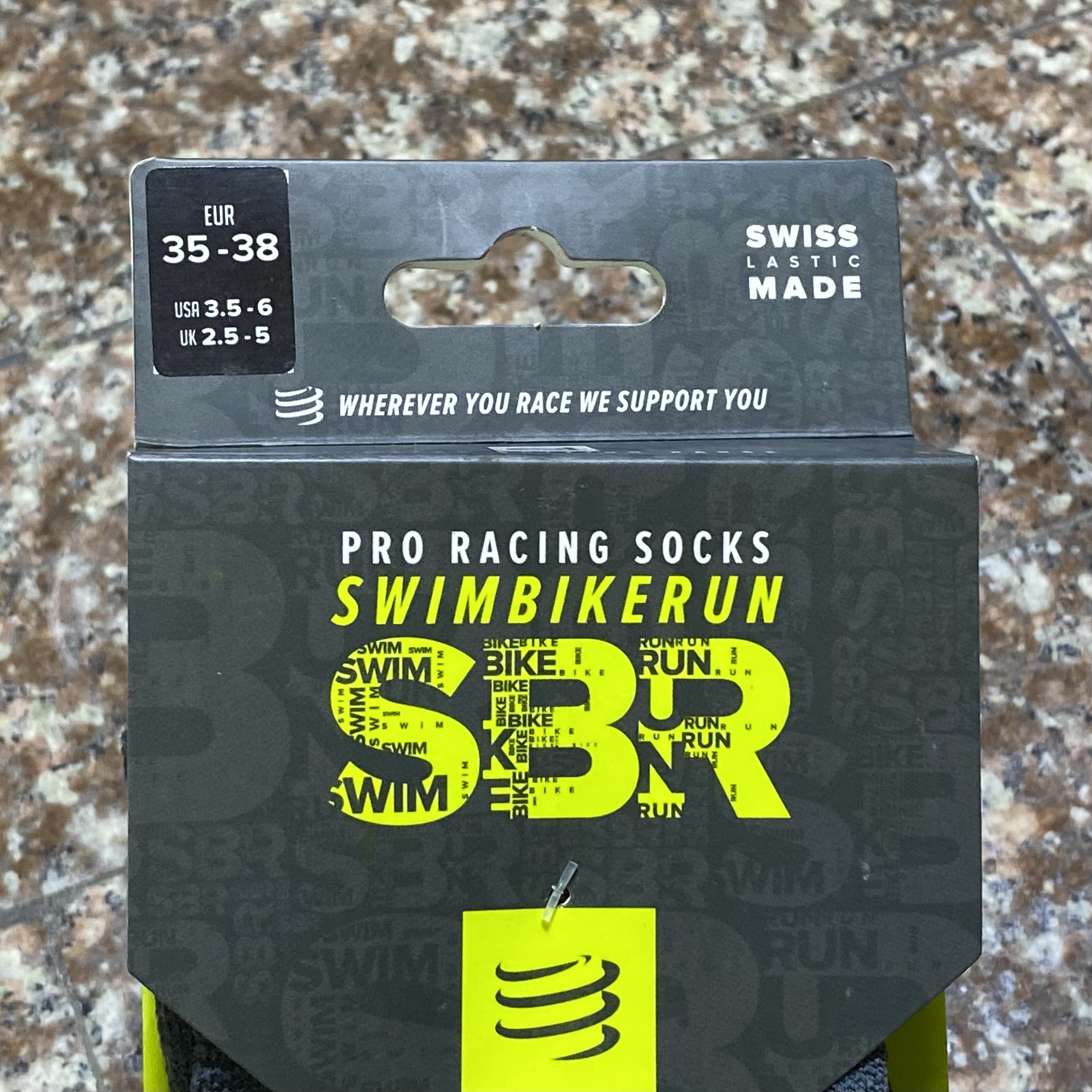 ถุงเท้าวิ่ง Compressport ‘SBR’ Running Socks (T1,T4)