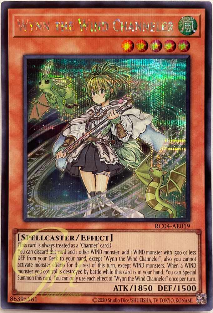Yugioh [RC04-AE019] Wynn the Wind Channeler (Secret Rare)