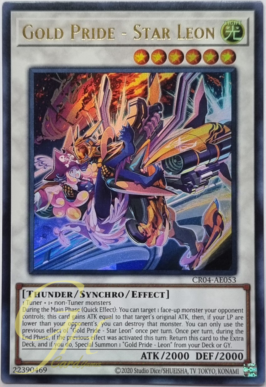 Yugioh [CR04-AE053] Gold Pride - Star Leon (Ultra Rare)