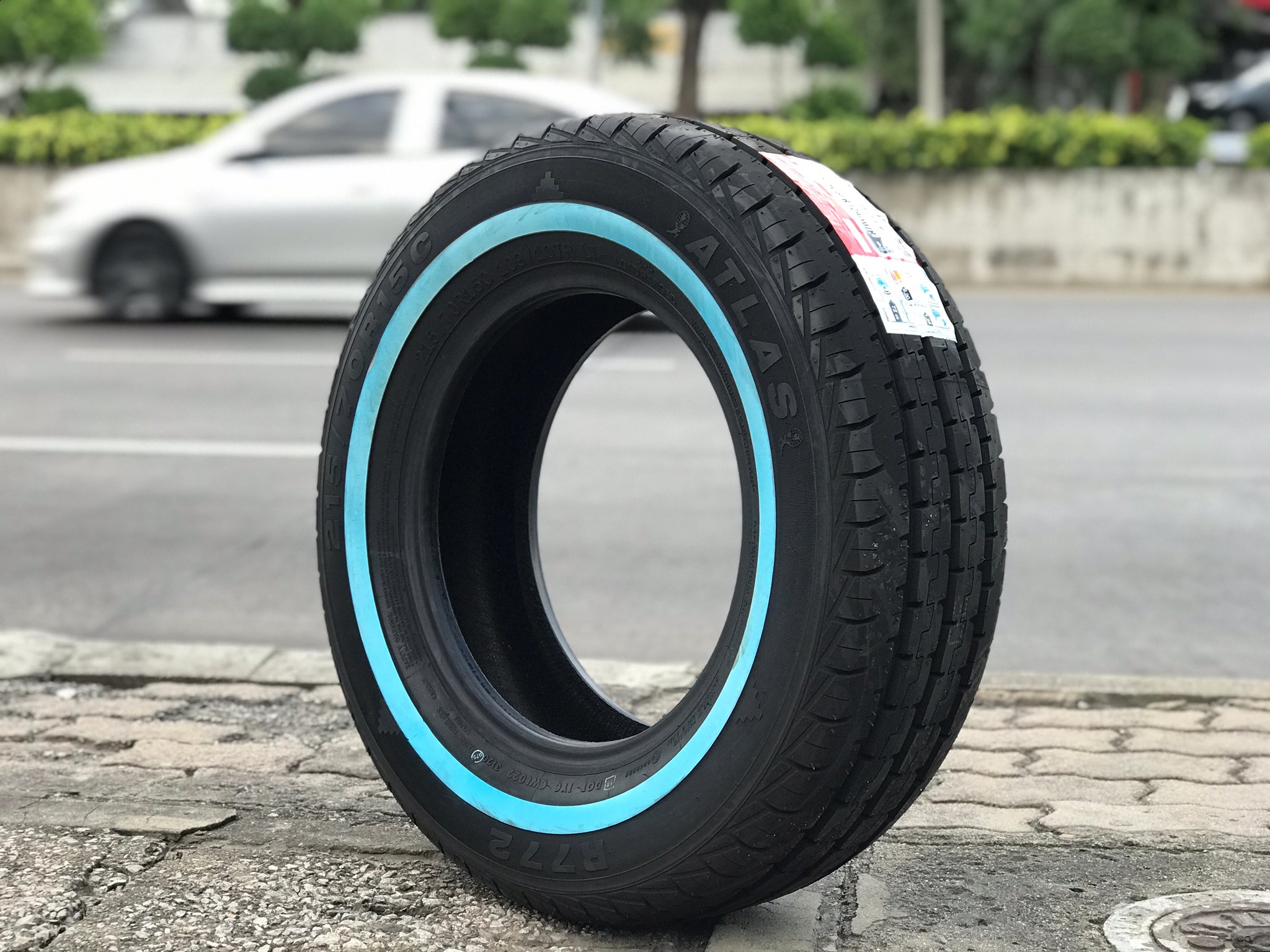 ATLAS 195R14 ยางขอบขาว ราคาถูกที่ STEP9