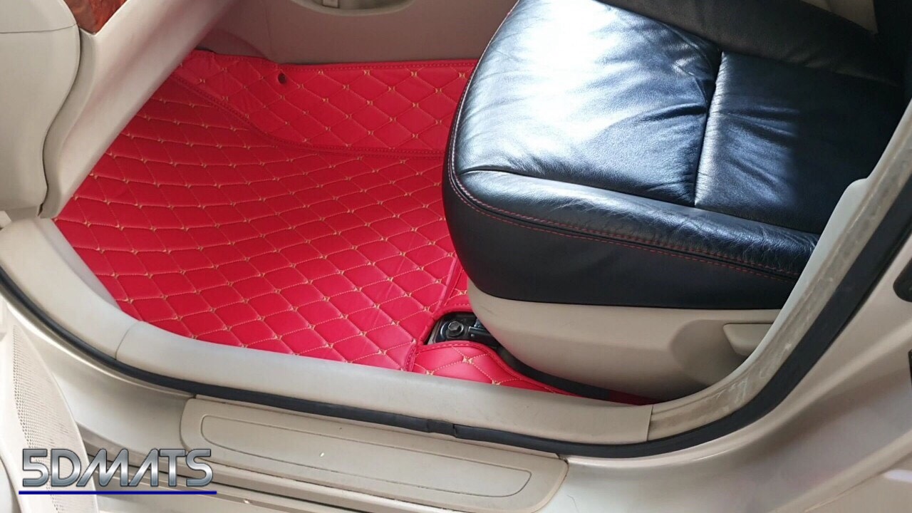 พรมปูพื้นรถยนต์ ALTIS ปี2008-2013 รุ่น6D VIP PREMUIM สีแดงสด เต็มคัน