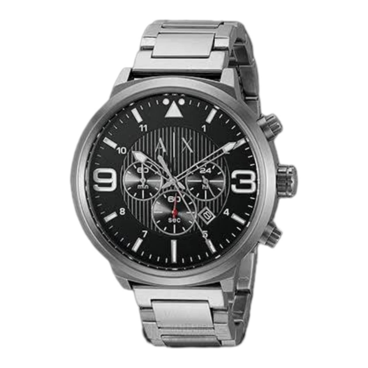 นาฬิกา Armani Exchange ATLC Chronograph Black Dial Men's Watch AX1369 Size 49 mm