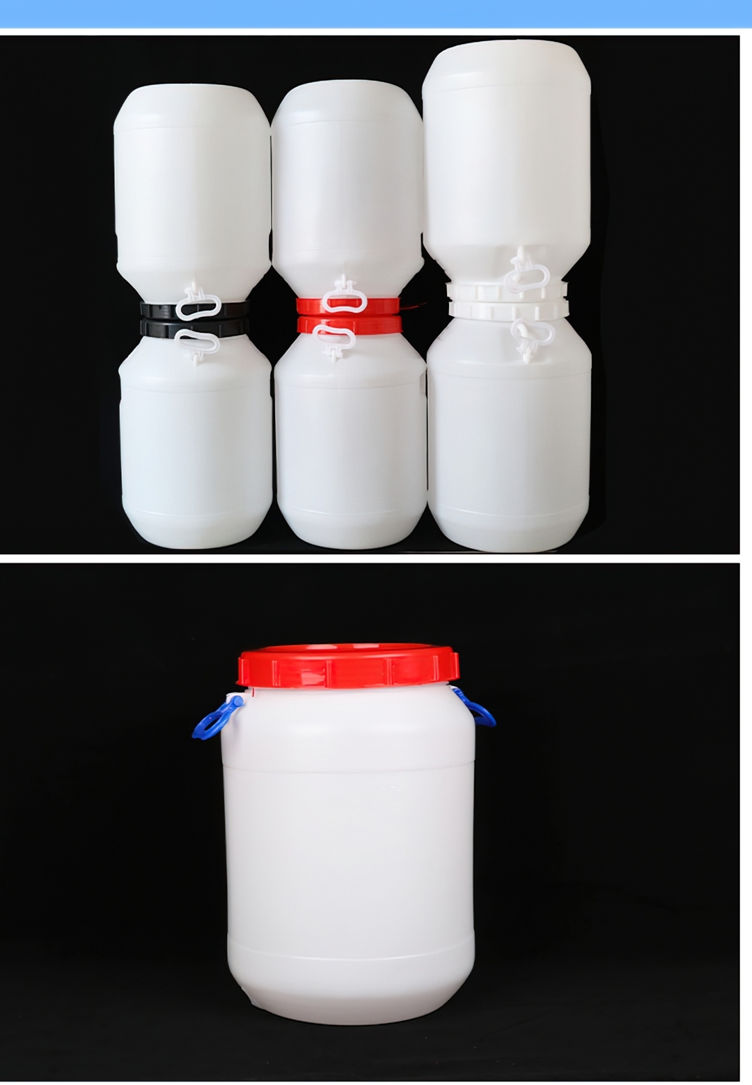 ถัง HDPE พร้อมฝาใน มีหูหิ้ว 50L/75L/100L TD-11