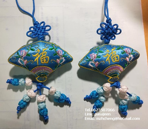 เชือกถักจีน แบบสำเร็จ รูปพัด