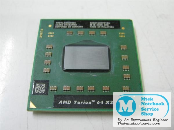 MT02317 ซีพียู CPU AMD Turion 64 X2 TL-58 ความเร็ว 1.9GHz, L2 2x512 KB, Bus 800MHz, Socket S1G1 - TMDTL58HAX5DC (มือสอง) 2