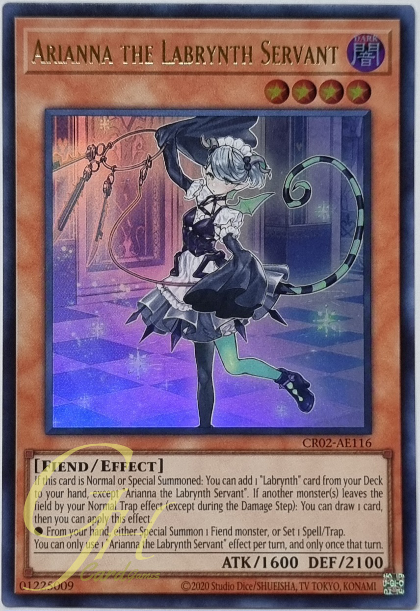 Yugioh [CR02-AE116] Arianna the Labrynth Servant (Ultra Rare)