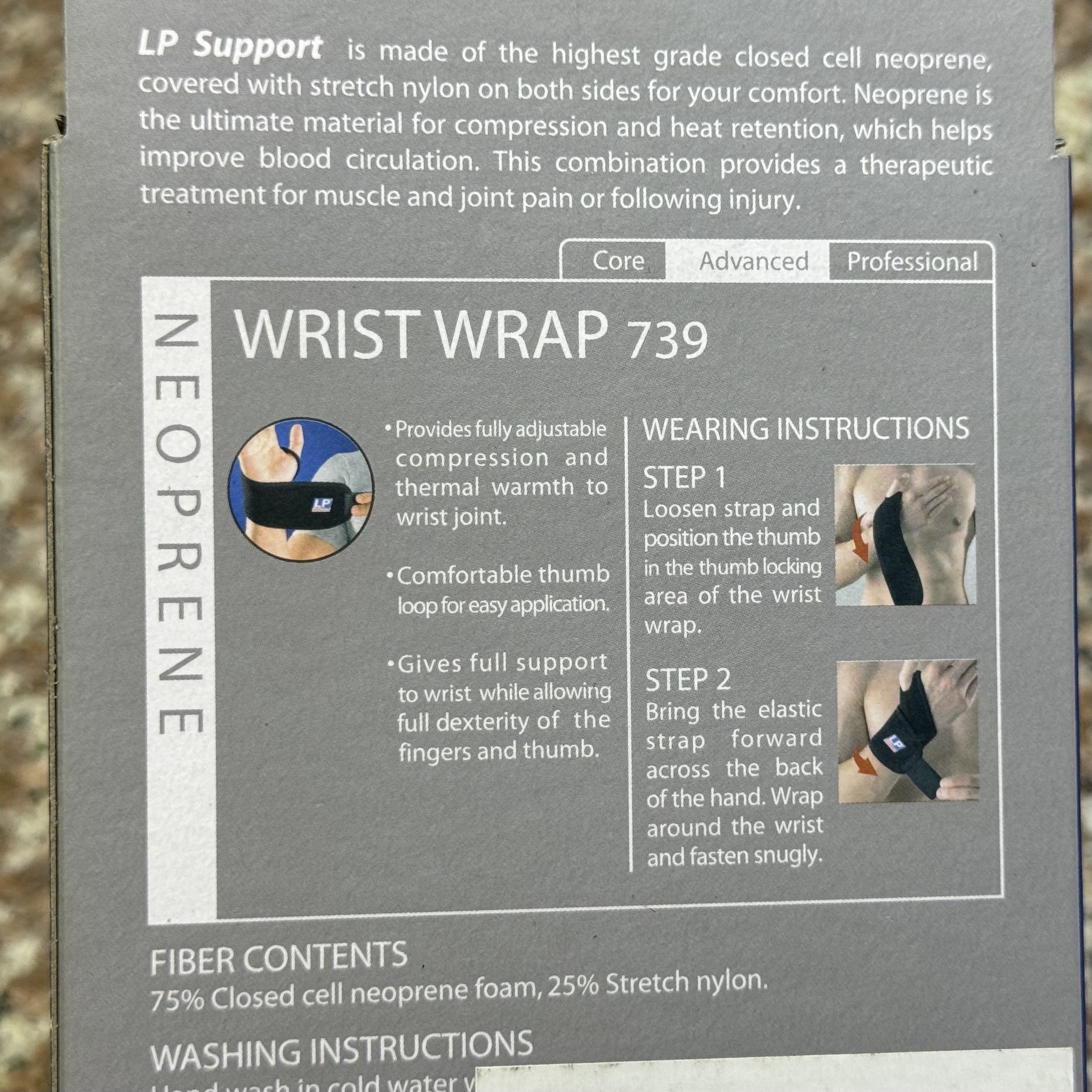 ซัพพอร์ตข้อมือ LP Wrist Wrap Supporter ‘BLACK’