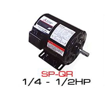 มอเตอร์"Mitsubishi"1/2Hp0.4kw220Vขาตั้งType:SP-QR