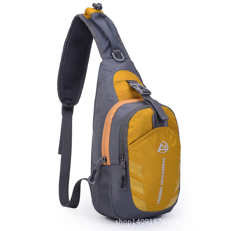 กระเป๋าจักรยานพาดไหล่ รุ่น Aomingge 01 ซิปสีเหลือง