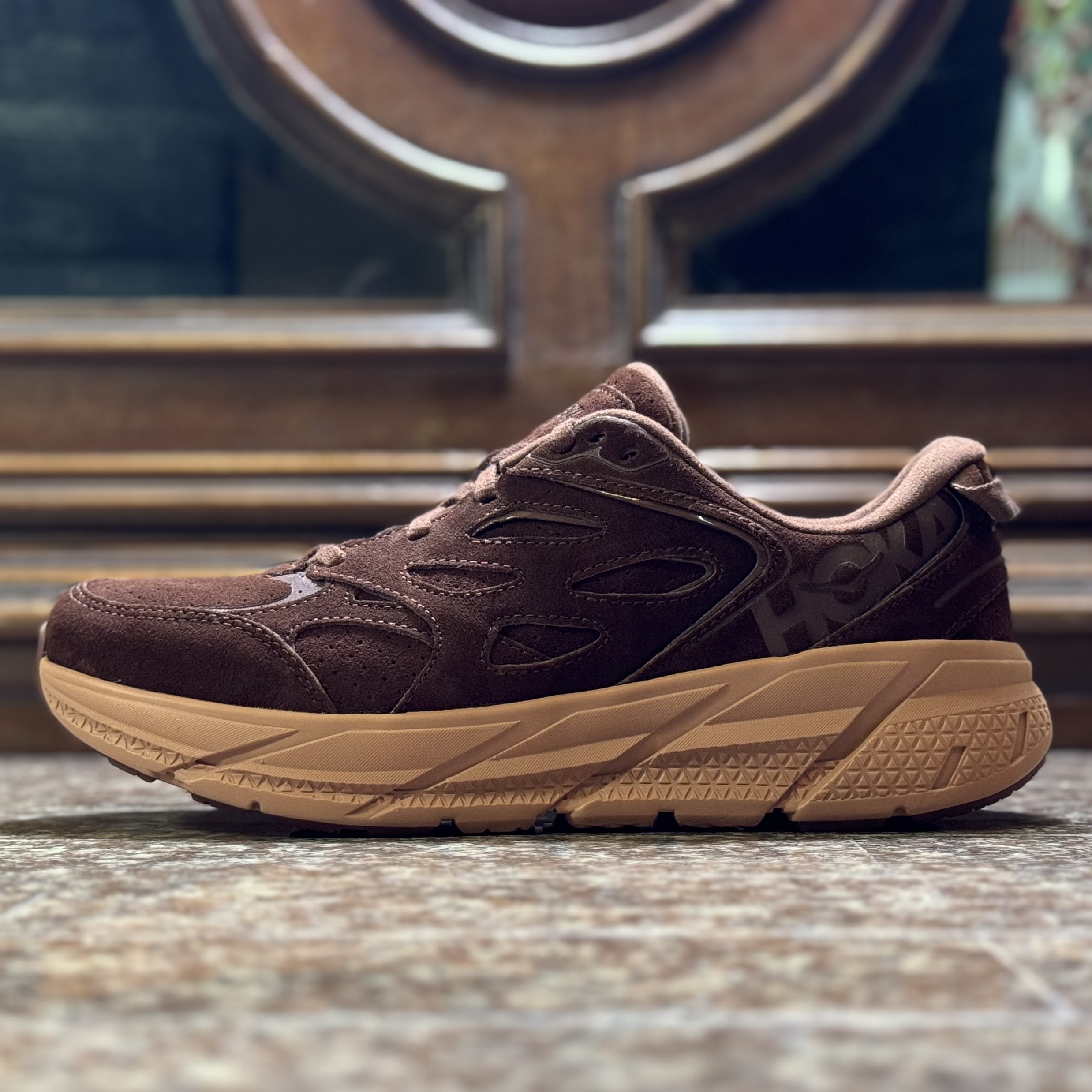 รองเท้า HOKA Clifton L Suede ‘Cappuccino’ (M9/9.5US)