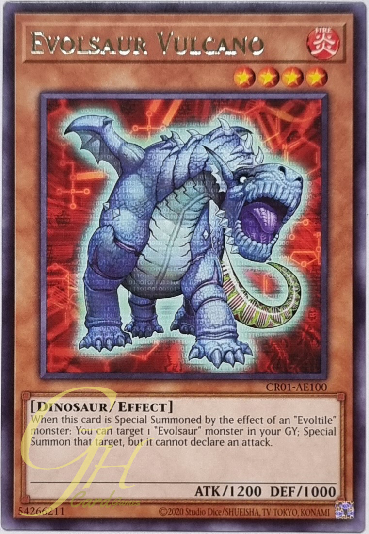 Yugioh [CR01-AE100] Evolsaur Vulcano (Rare)