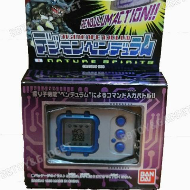 Digimon Pendulum Ver. 1 Silver/Blue Nature Spirits Bandai Japan 1998 bandi แท้100% นำเข้าจากญี่ปุ่นRARE